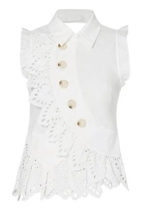 Топ блуза self portrait з рюшами