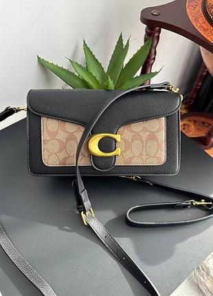 Сумка коуч 🔤🔤🔤 coach black/brown 2