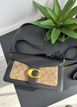 Сумка коуч 🔤🔤🔤 coach black/brown 4