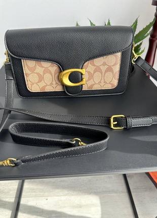 Сумка коуч 🔤🔤🔤 coach black/brown 3