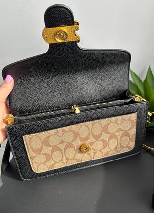 Сумка коуч 🔤🔤🔤 coach black/brown 6