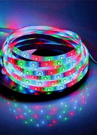 Світлодіодна led-стрічка 3528 rgb 5 м комплект2 фото