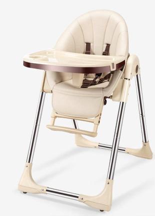 Дитячий стільчик для годування складний bestbaby bs-329 champagne