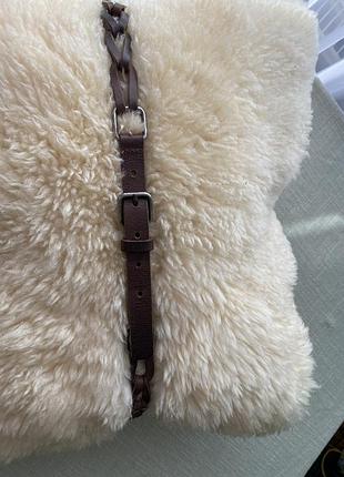 Ремінь шкіряний коричневий steps