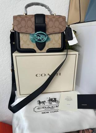 Кожаная сумка коуч ✨ coach ✨ 2