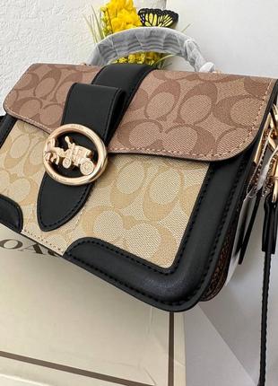 Кожаная сумка коуч ✨ coach ✨ 4