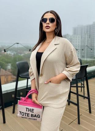 Костюм з льна