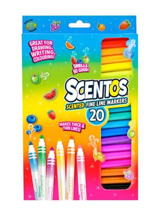 Набір маркерів scentos тонка лінія ароматні 20 кольорів (20435)