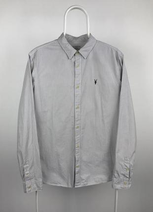 Рубашка в полоску all saints easton ls shirt ms073p