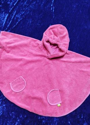 Полотенце пончо, пляжное полотенце детское