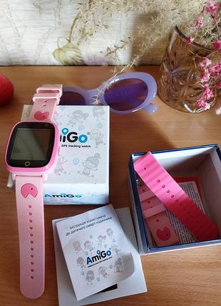 Смарт - годинник для дітей amigo go001 ip67 pink