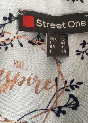 Невероятно тактильно приятная блуза с цветочным принтом от бренда street one, размер 427 фото
