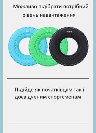 Эспандер для рук резиновый с нагрузкой 27 кг(60lb). кистевой эспандер взрослый для силы пальцев7 фото