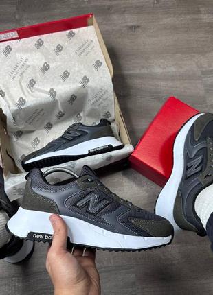 Мужские кроссовки new balance running grey white ню беланс 550