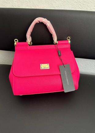 Сумка dolce gabbana sicilly малинова