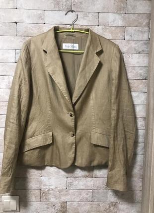 Пиджак жакет шёлк лён в составе