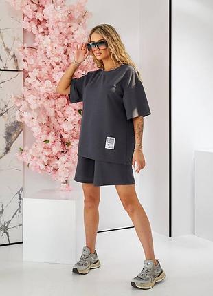 Трендовый костюм (футболка + шорты)💗💓