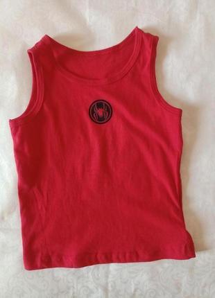 Майка для мальчика красная 1,5-2 и 2-3 года 6709