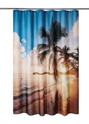 Шторка для душа 180x200 см райский уголок комбинированный livarno home