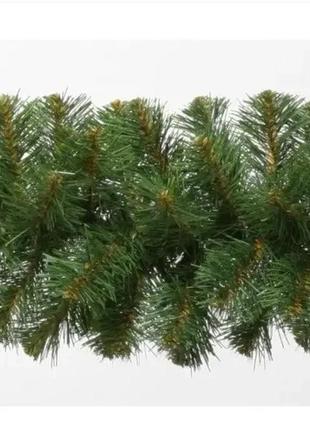 Хвойная искусственная  гирлянда  ель зеленая  300х23 см