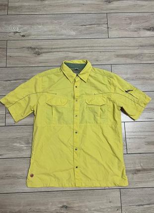 Мужская треккинговая рубашка на короткий рукав желтая wildbeast m