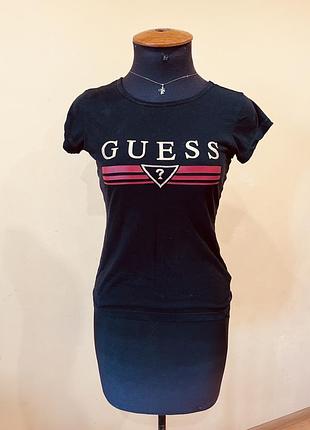 Продам черную футболку guess оригинал, размер xs- s