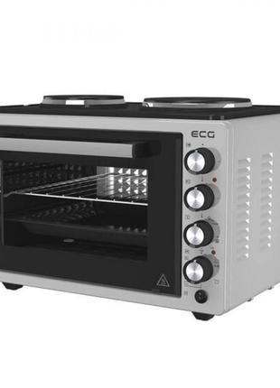 Духовка електрична ecg eth 3701g на 2 конфорки з конвекцією грилем і підсвіткою