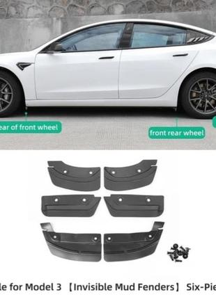 Бризговики (міні) тесла модел м 3, tesla model m 3, 2021, 2022, 2023 рік