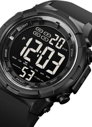 Чоловічий наручний годинник skmei black 1845bk без подарункової коробки