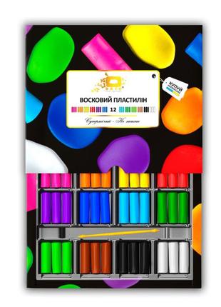 Набір пластиліну okto восковий 12 кольорів (91011)