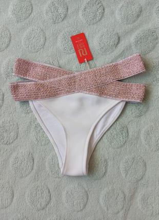 Низ от купальника river island размер m трусики трусы бразильянка бразильянки бикини с завышенной талией .3 фото