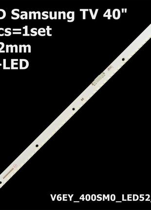 Led підсвітка 40" samsung  un40k6250  ue40k5510bu 1 планка
