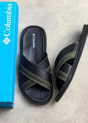 Кожаные мужские шлепанцы, шлепки, мужские шлепанцы кожаные 13/35 фото