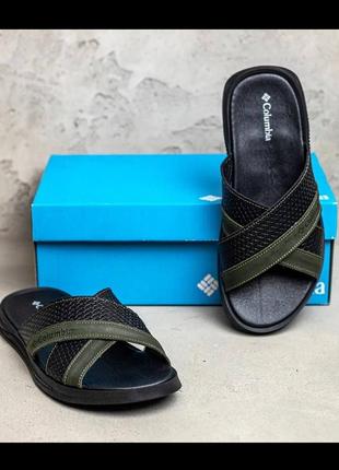 Кожаные мужские шлепанцы, шлепки, мужские шлепанцы кожаные 13/37 фото