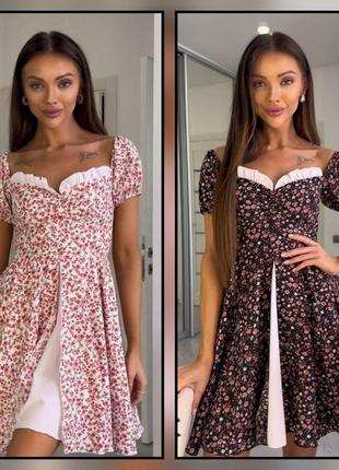 Сукня жіноча лялькова бебі долл baby doll міні з пишною спідницею сонце розкльошене дзвіно...