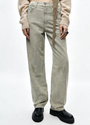 Джинсы женские хаки zara new
