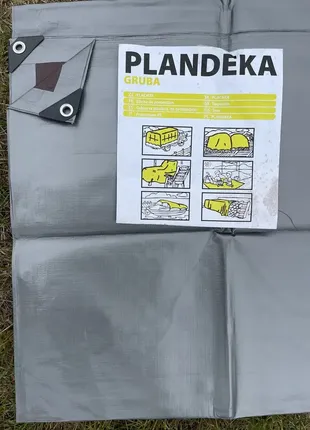 Тент 4х6 серо - корректный 210 граммм/м2 plandeka mochna