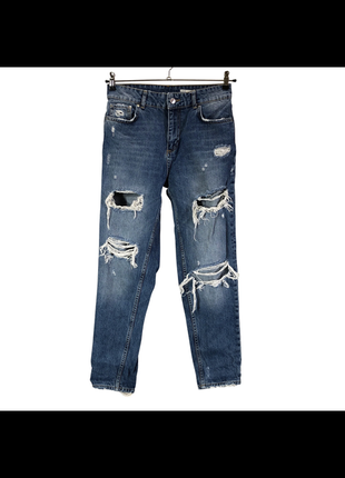 Джинсы zara рваные