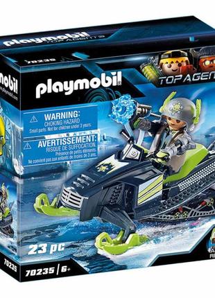 Ігровий набір playmobil top agents шпигунський снігохід (70235)3 фото