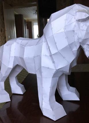 Paperkhan набір для створення 3d фігур лев кіт кішка паперкрафт papercraft подарунок іграшка сувенір конструктор для творчості8 фото