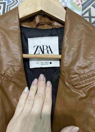 Плащ із еко шкіри zara8 фото