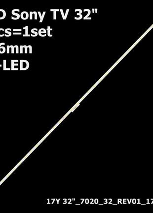 Led підсвітка 32" sony 32we615  32we613 1 планка