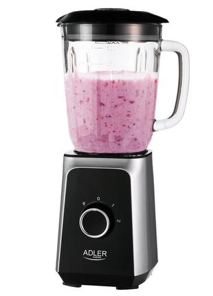 Блендер стаціонарний adler ad 4076 максимальною потужністю 1000 вт і скляною чашею на 1.5 л