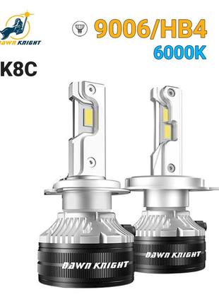Автолампы dawn knight k8c 9006/hb4 6000k с обманкой (canbus)