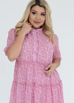 Ніжна шифонова сукня на підкладці