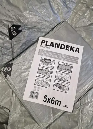 Тент 4х6 серый 110 г/м2 plandeka mochna