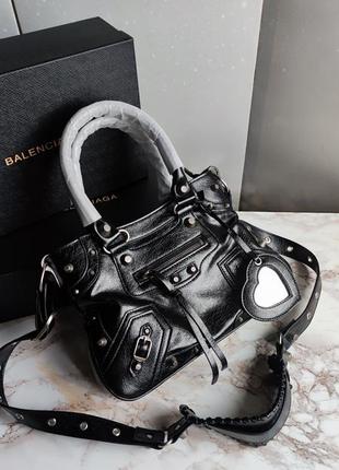 Жіноча шкіряна сумка balenciaga, сумка баленсіага з натуральної шкіри, брендова сумка