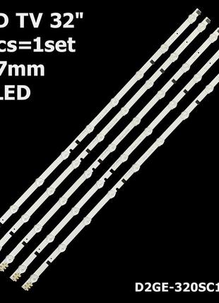 Led підсвітка 32" samsung ue32f5030asxbt  ue32f4500ak  ue32f5000ak  ue32f5300aw 1 планка