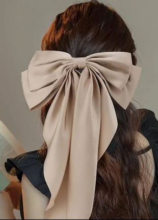 Бант сатиновий великий заколка