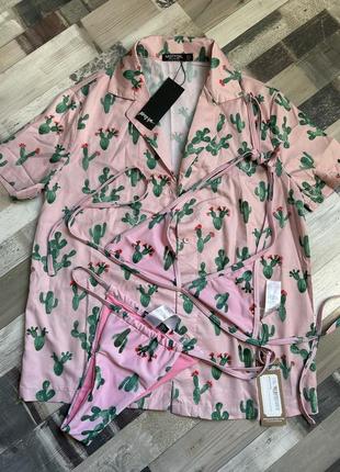 Комплект купальник та сорочка nasty gal
